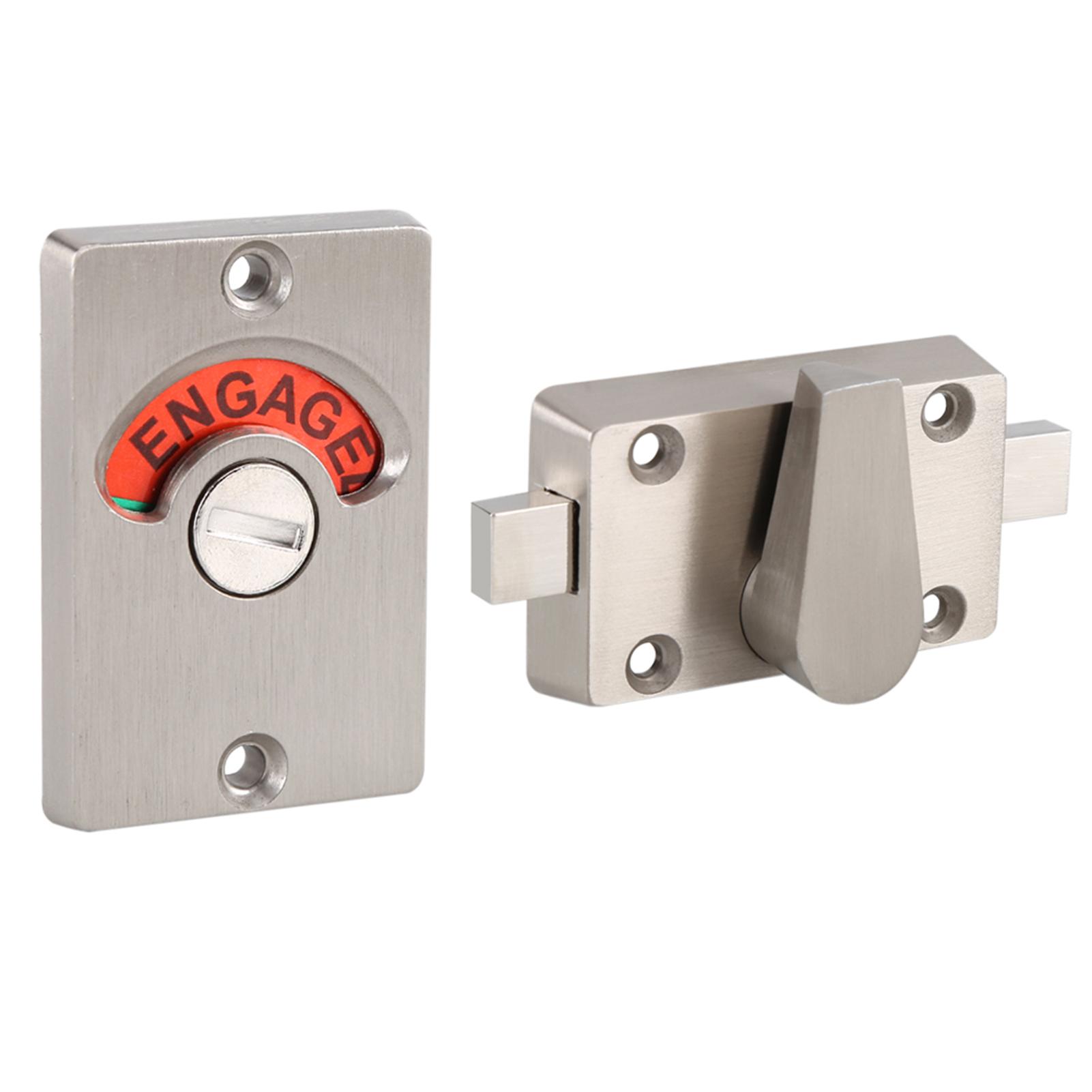Zinc Alloy  Indicating Lock   Door Lock Indicator   Door Lock Vacant Engaged Screws Bathroom Toilet avorio
