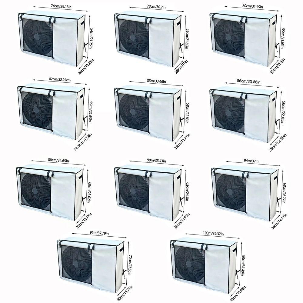 Main Unit Case Oxford Fabric Air Conditioning Cover Waterproof Multi-sizes Protective Dust Cover Rainproof Case Outdoor