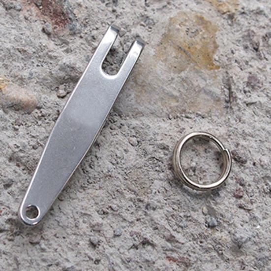 3Pcs Stainless Steel Key Ring with Clip Heavy Duty Metal Keychain Pocket Clip Holder Mini