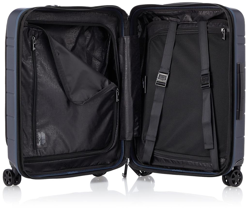 Samsonite NEO POD Spinner 55/20 Erweiterbar Koffer mit einfachem Zugang, Handgepäcktauglich, 41/48L, 55cm, 3,3kg, Mitternachtsblau