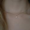 Monkton S925 Silver Letters A-Z Pendant Necklace for Women 14k Gold-Plated Fashion Jewelry for Wedding Party Gift
