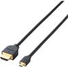 ELECOM Micro HDMI Cable, 1m, 4K X 2K Compatible, Black (DH-HD14EU10BK)