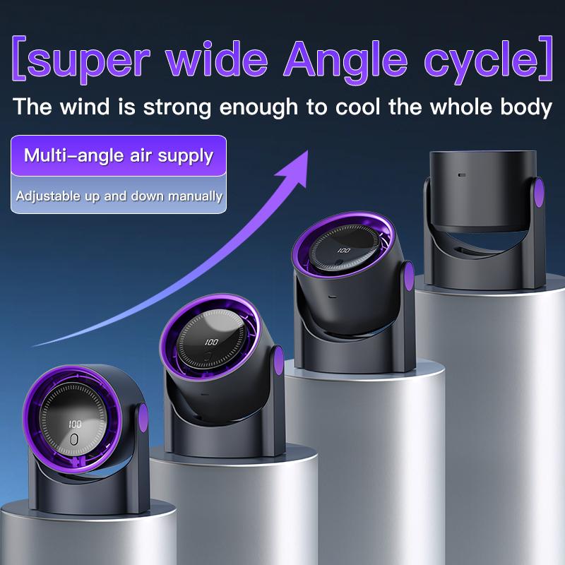 Mini Desktop Circulating Fan 4 Speed Wind Control Electric High-speed Fan USB Rechargeable Mini Circulating Cooling Fan