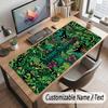 Mushroom Forest Theme Customized Mouse Pad Personalized Print Name Text Desk Mat For Home Office Table Decor