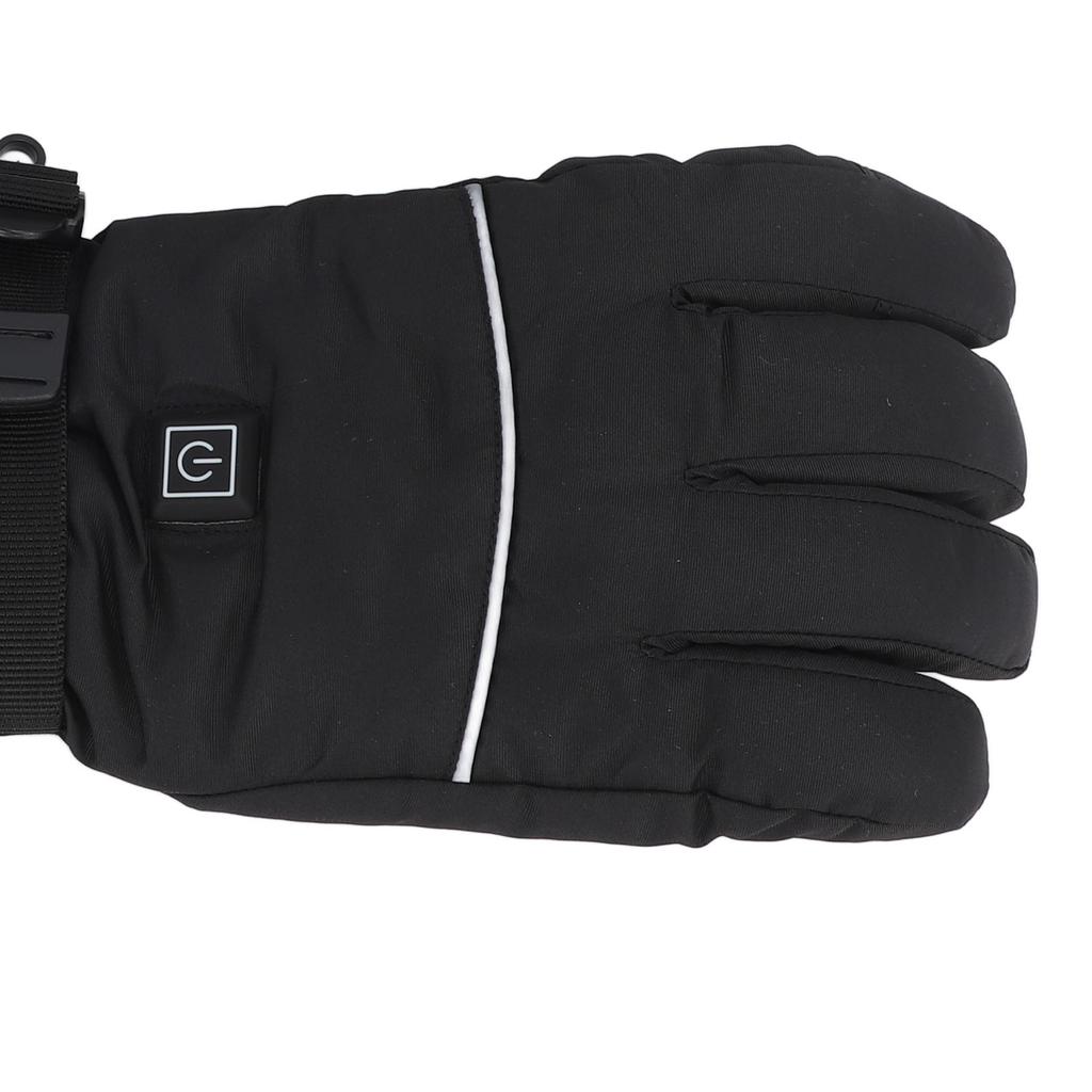 1Pair Electric Heated Gloves Waterproof Nylon Touchscreen Battery Powered Thermal Gloves for Ski Riding Outdoor Winter
