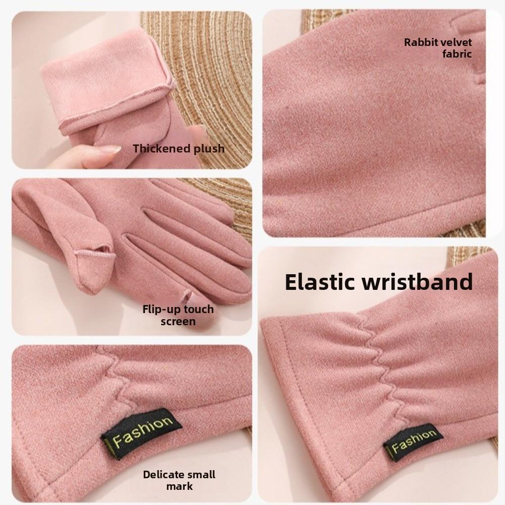 Warm Winter Gloves Touchable Screen Driving Mittens Windproof Cold Proof Gloves  Autumn and Winter