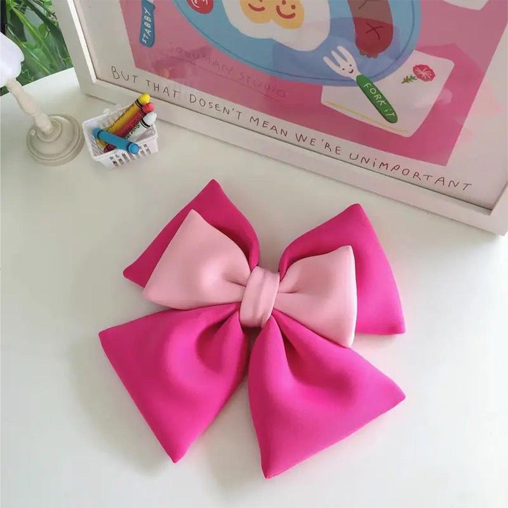 Dual-color Bow Motorcycle Helmet Decoration Electric Bike Helmet Accessories for Car Body Decoration Bowknot For Girl Women