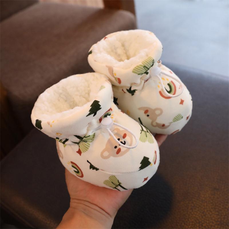 Warm Infant Toddler Crib Snow Boots Soft Comfortable Infant Girls Boys Anti-Slip Socks  Newborn Baby Shoes