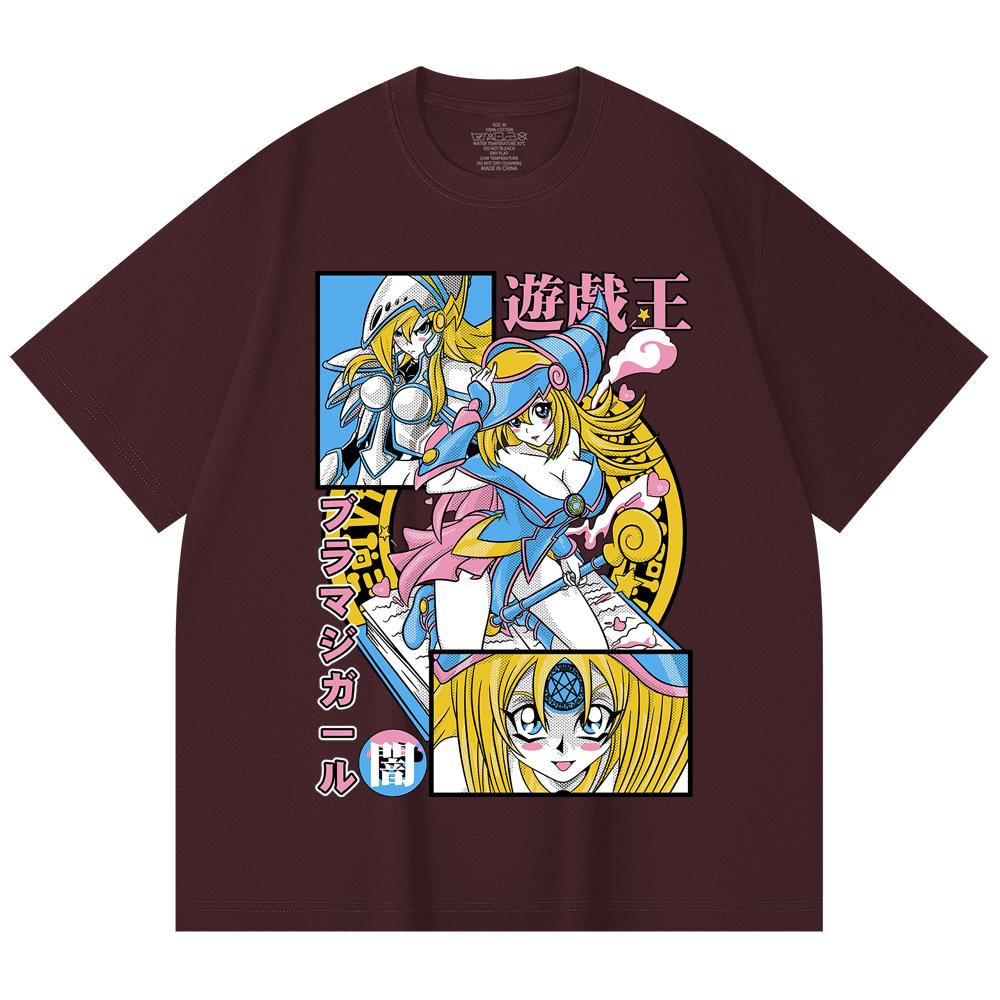 

230 Gsm 100% Cotton Yu-Gi-Oh V4 Maga Obscura Print Unisex Heavy Cotton T Shirt 2XL