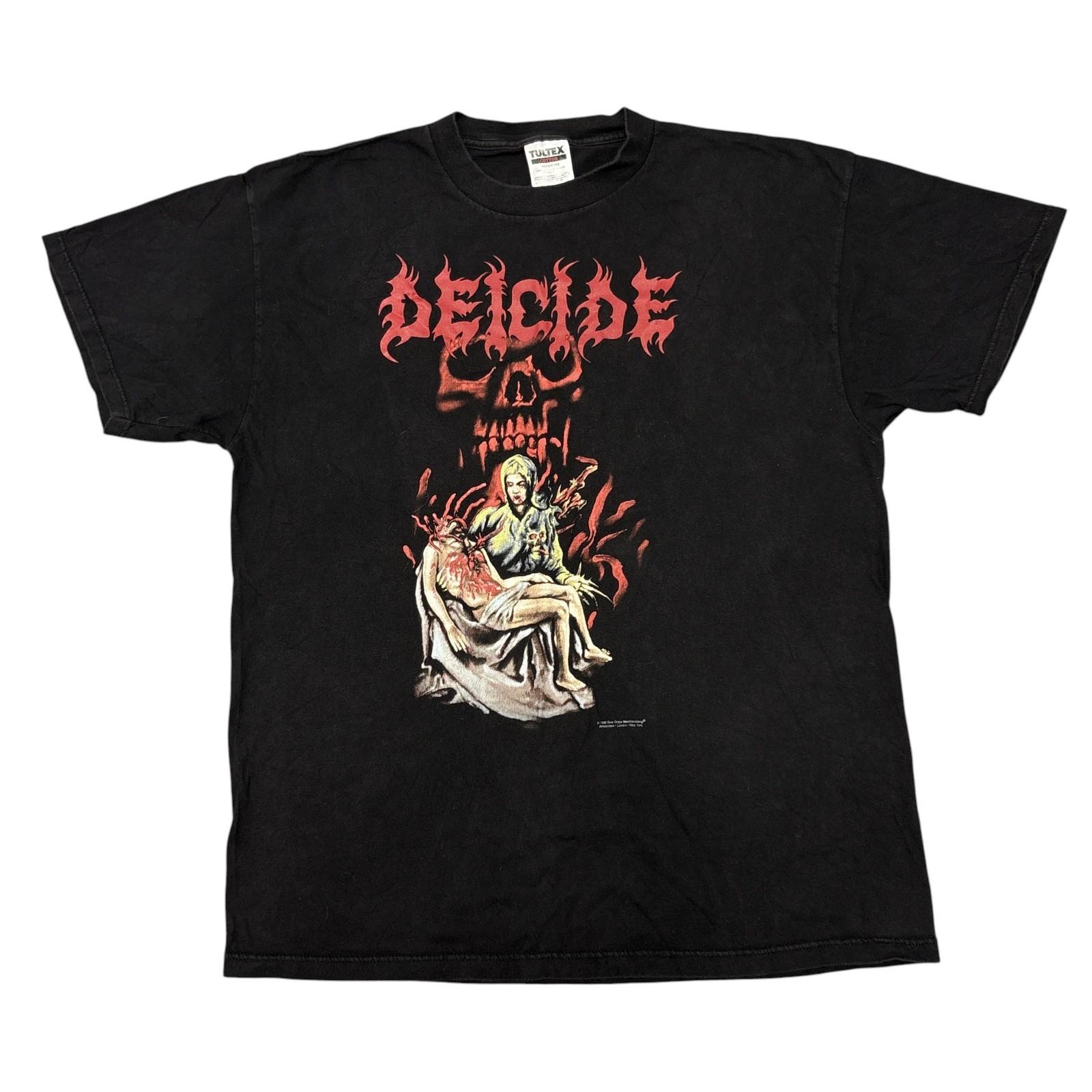 Vintage Deicide Shirt XL Men 90s Tour Death Metal Band Tee Morbid Angel Obituary Unisex T-Shirt XXXL