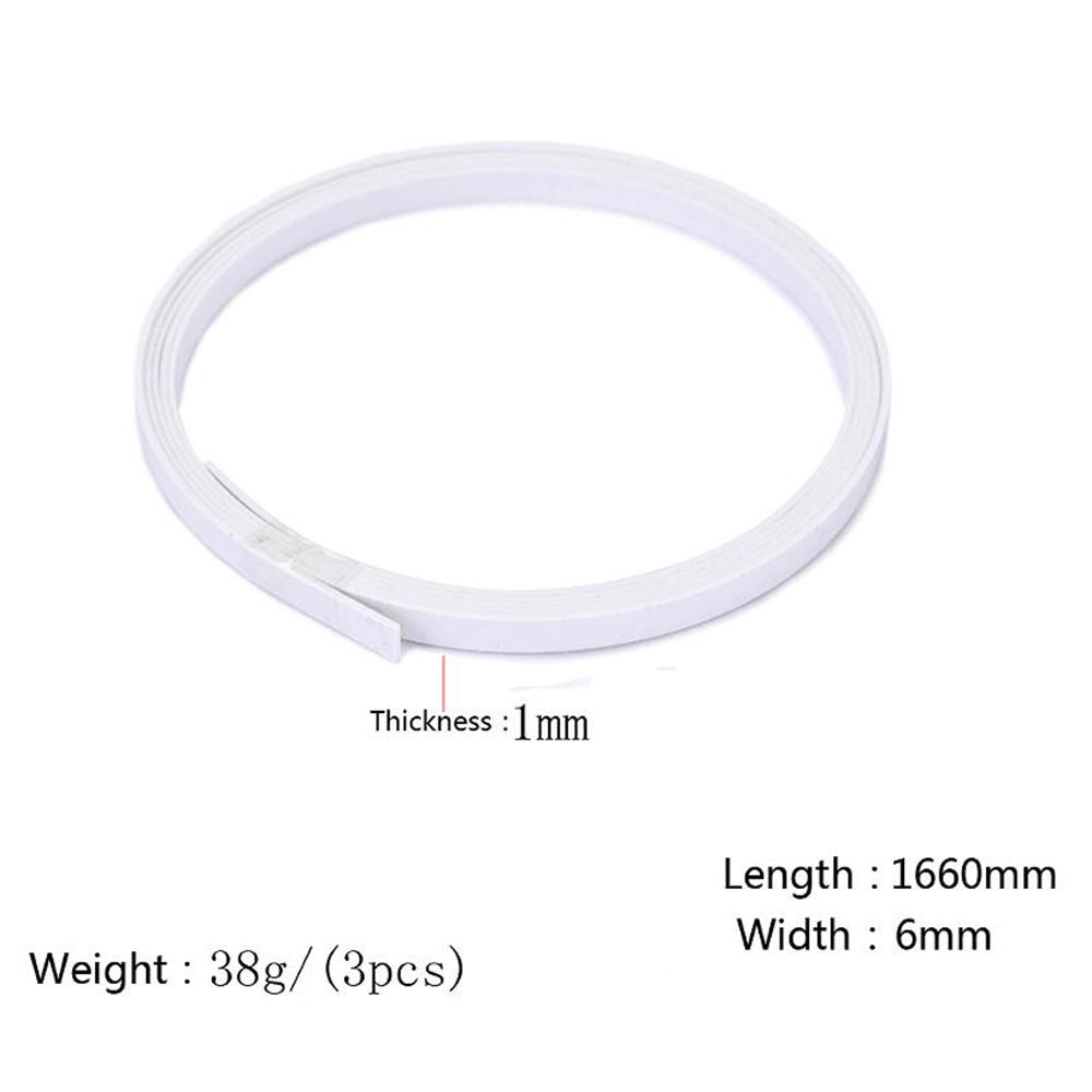 3pcs Acoustic Folk Classic Guitar Binding Purfling Strips ABS Guitar Parts Accessories for Luthier Supplies