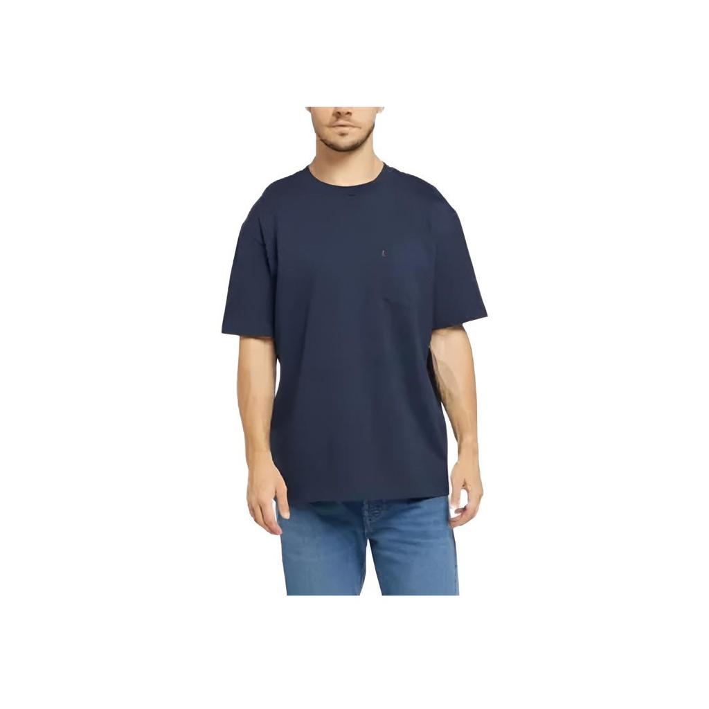 Levis Simple Solid Comfortable Casual Knit Crew Neck Short Sleeve T-Shirt Unisex Tops A8605-0006
