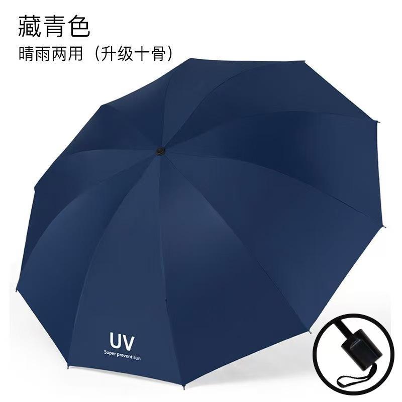 8 bone uv automatic advertising umbrella custom unisex vinyl sunscreen weather and rain advertising umbrella wholesale can be printed LG