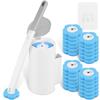 Toilet Brush Disposable Replacement Head Cleaning Kit Toilet Bowl Brush Long Handle Home Wc Accessories Tool