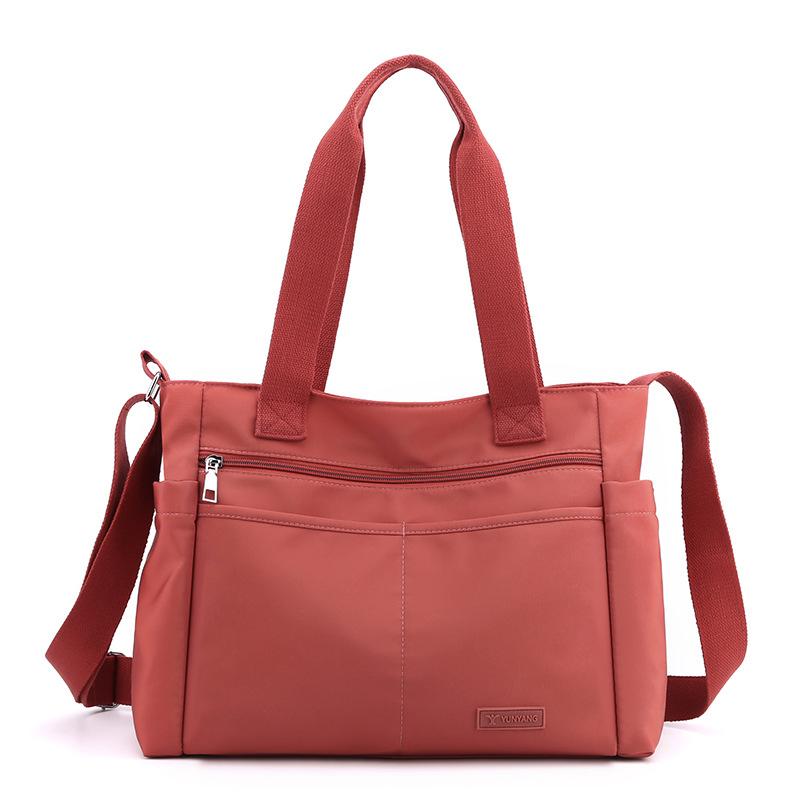 Borsa Tracolla Donna Impermeabile - Grande Con Multiple Tasche, Stampa Floreale