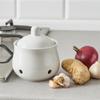 Ceramic Ventilated Garlic Keeper Breathable Garlic Container Household Ginger Jar  Countertop