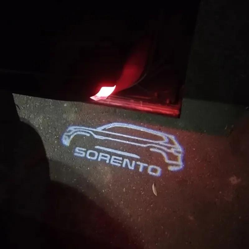 Accessories For KIA Sorento UM (3th Gen) Prime 2015 2016 2017 2018 2019 2020 LED Car Door Projector Ghost Shadow Welcome Light