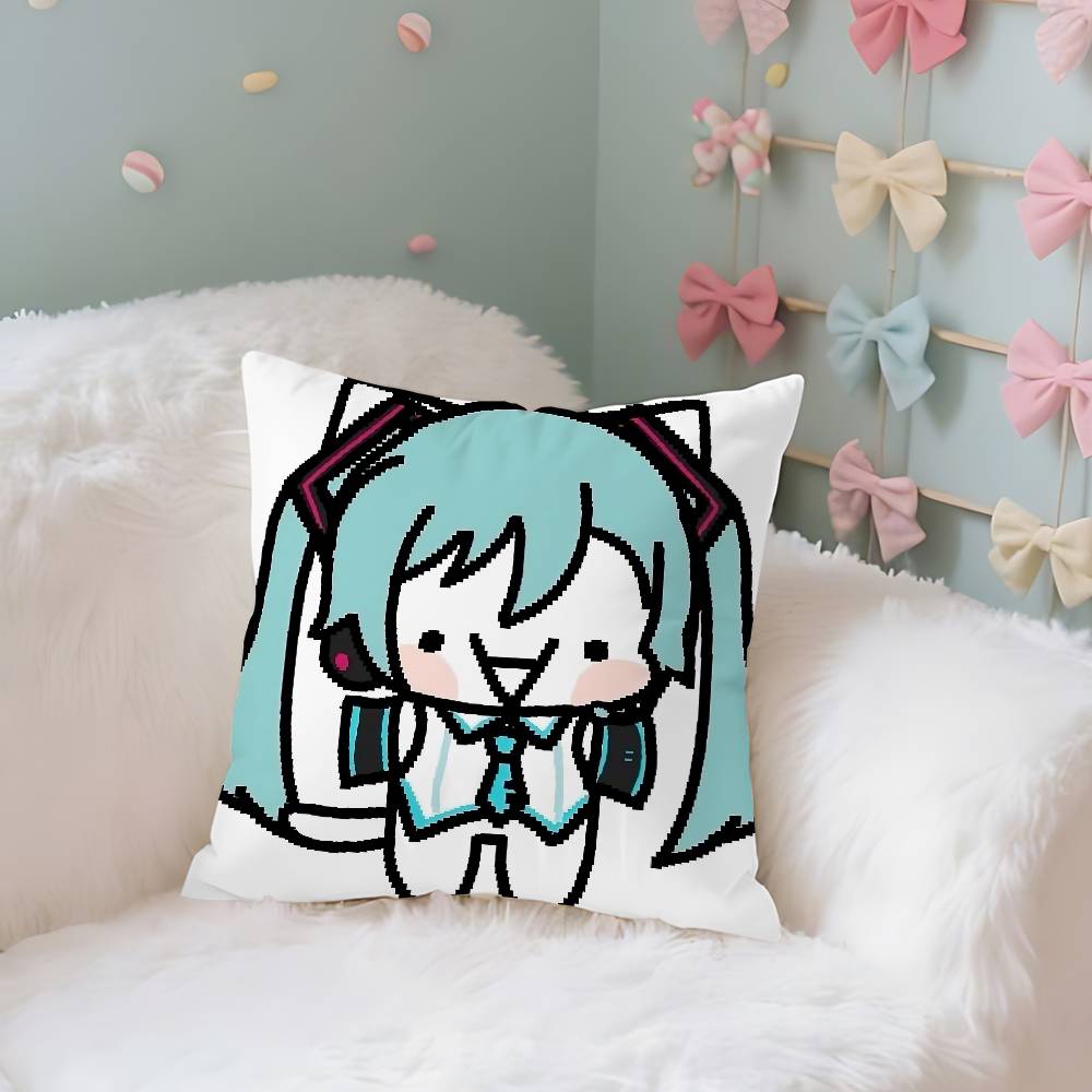 Virtual Singer A-Akita N-Neru Case Plush Fabric Soft Pillowcase Double Sided Print Cushion Cover Household Gifts