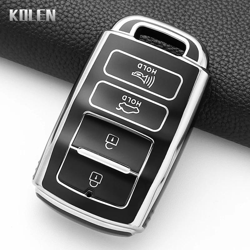 Fashion Tpu Car Key Case Cover For Kia Cadenza K9 K7 K-04 Sorento K900 And New K7 Protected Keychain Shell Fob Accessories Bag