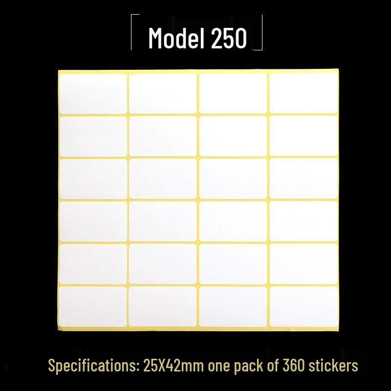 A5 Self-Adhesive Blank Label Stickers for Printing and Handwriting - White Name and Number Stickers