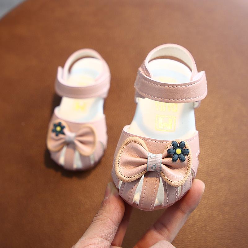 

bebé New baby walking shoes newborn baby sandals soft soled girls shoes anti slip baby shoe fashion girl princess shoes 22