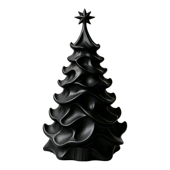Office Desk Accessories 3D Printed Christmas Tree Ornament, Modern Minimalist Tabletop Decor Seasonal Showcase Display for Home Display, Festive