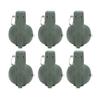 6PCS Kids Hand Grenades Toy with   Sound Light Effect Role Playing Props Fake Grenade Toy