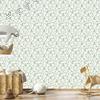 Wild Flowers Wallpaper White, Light Gray and Lime 50x1000