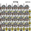 Set militari medievali Action figure Blocchi da costruzione Mattoni Cavaliere romano Soldato spartano Elmo Spada ArmiGiocattoli per bambini