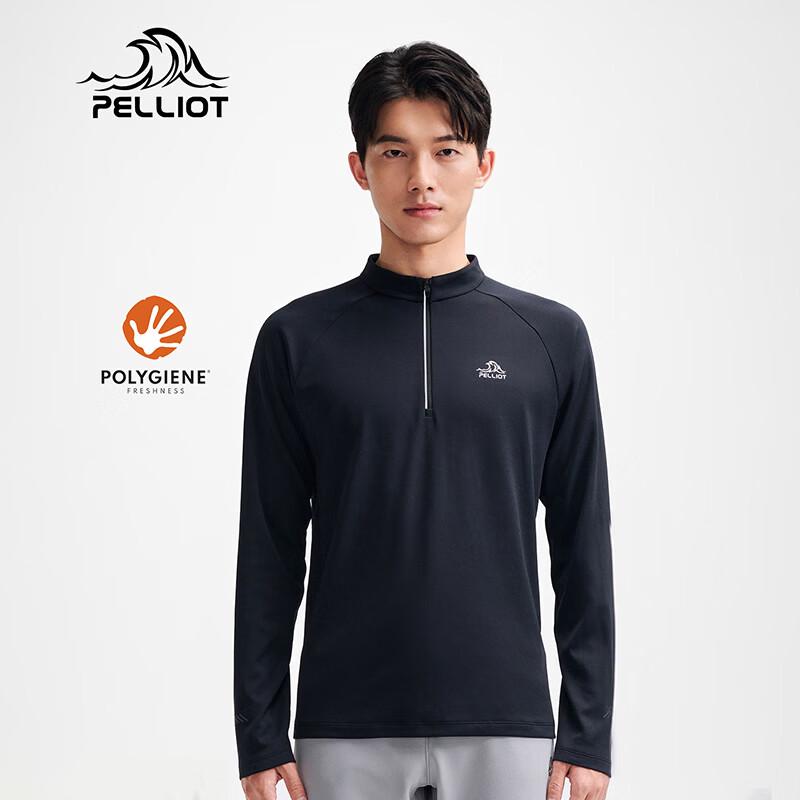 Pelliot Men s Outdoor Stand-up Collar Long Sleeve T-Shirt XL