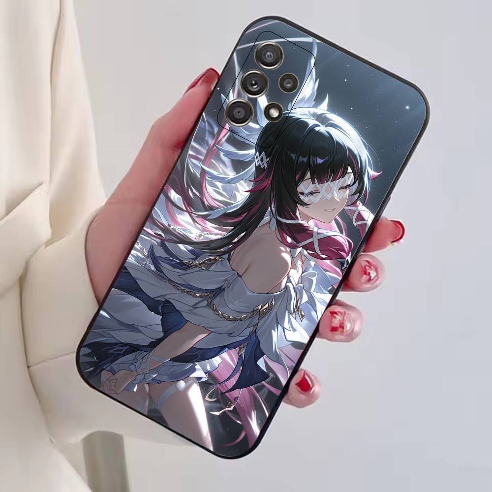 Genshin Impact Damselette Columbina Phone Case For Samsung S25,S24,S21,S22,S23,S30,Ultra,S20,Plus,Fe,Soft Silicone Black Cover