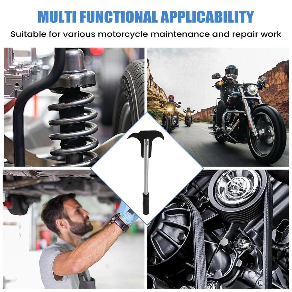 Motorcycle Double Hook Head Oil Seal Wrench Shock Absorber Oil Ring Removal Installation Tools Axle Seal Puller for Motorcycle