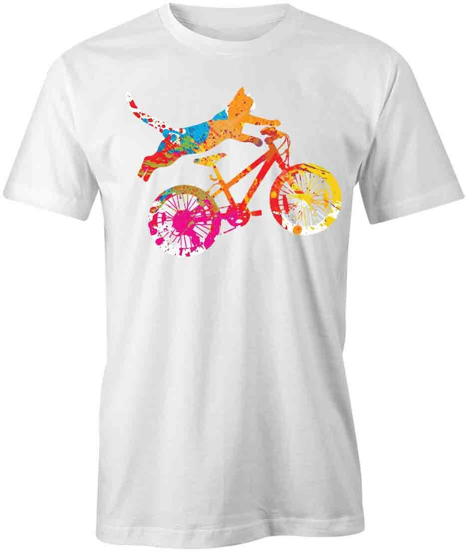 CAT BIKE TShirt Tee Short-Sleeved Cotton CLOTHING BICYCLE S1WCA50 XXXL