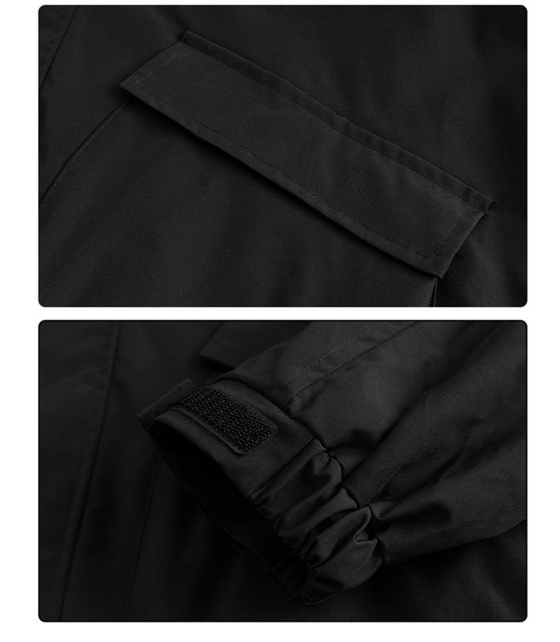 Men's Camouflage Hooded Jacket - Spring/Autumn, American Style, Solid Color, Youthful & Casual