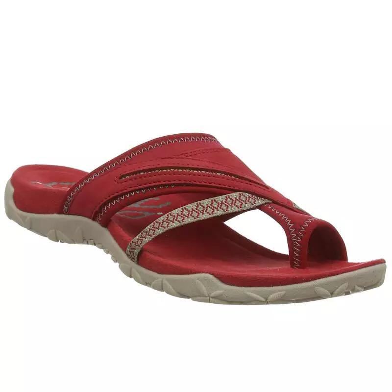

Large size cool slippers women s comfortable toe wedge sandals women s shoes 35 красный