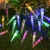Solar LED Icicle String Lights - Waterproof Fairy Lights for Outdoor Patio & Camping, Christmas & Holiday Decor