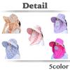 Sun Wide Face UV CZA624 [White Fang] Hat, Hat, Brim, Cover, Protection, Outdoor, Women's (Pink)