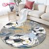 3D Football Rug Home Decorative Round Carpet Soft Fashion Area Rugs Bedroom Anti-slip Floor Mat Chair Mat Evil Carpet Gift
