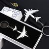 Zinc Alloy Military Aircraft Model Keychain