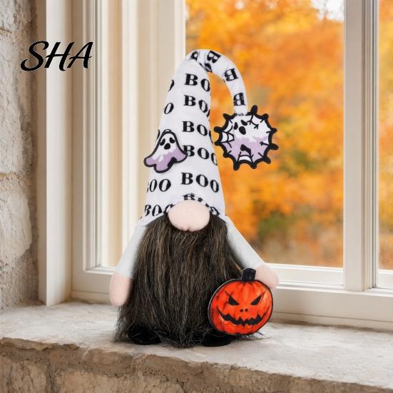 Halloween Themed Decorations Gnome Decor, Faceless Doll Figurine for Shelf Table, Spooky Ornaments Cute Ornament Party Home, Trick or Treat