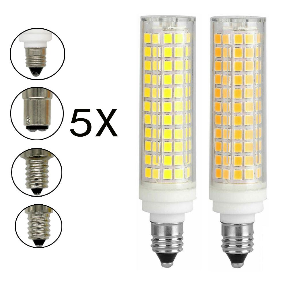 5X Dimmable LED Bulbs 15W 136LEDs BA15D Corn Bulb 110 Volt 220V 3000K-6000K White 2835 Smd Light For Home Lighting Decoration