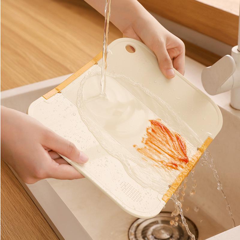 Foldable Cutting Board With Transfer Function Non Slip Chopping Board For Kitchen Food Prep