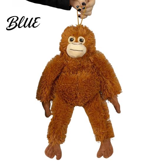 Cozy Plush Pillow Long-Armed Monkey Toy Soft Stuffed Animal Cute Emotional Support Cuddle Companion Gift for Kids Adults Doll