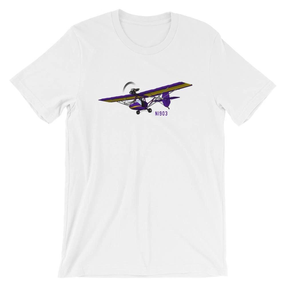 Ultra Light Airplane (Yellow/Purple) Aviation Aircraft T-Shirt - AIR8LI-YP1 4XL