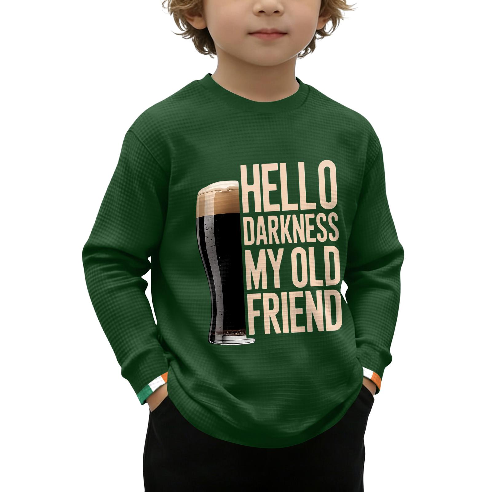 

Children s Printed Long Sleeve O-Neck Top Daily Casual T-shirt 130