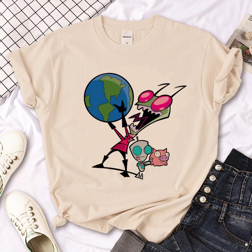 Invader Zim t-shirts heren comic t-shirts mannelijk manga anime streetwear kleding