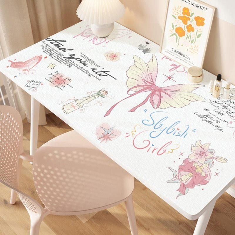 1pcs Desk Pad, Student Girl, No Wash, Waterproof Desk Pad, Study Desk, High Aesthetics, Dressing Table, Makeup Tablecloth