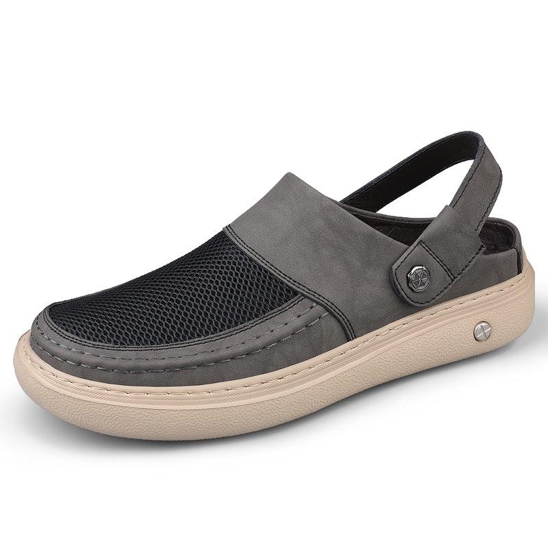 2026 Men s Breathable Mesh Thick-Soled Beach Sandals, Non-Slip  Soft Size 44