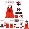 Spider-man Heldenumhang und Maske Halloween Cartoon Anime Launcher Handschuh Uhr Set
