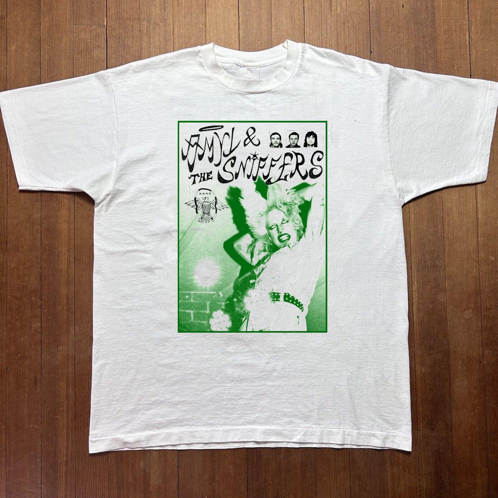 26 Amyl and the Sniffers Band Music Black T-Shirt Cotton Unisex Unisex T-Shirt M
